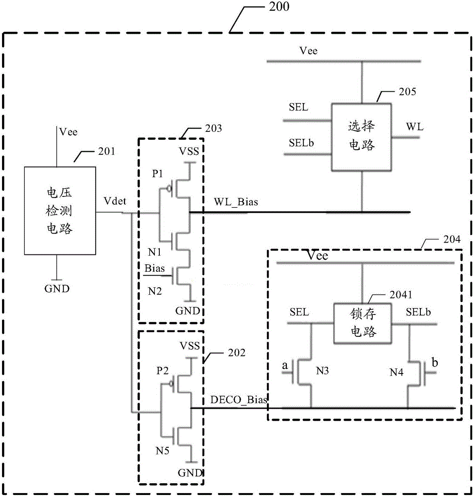 Word line decoding circuit and memorizer