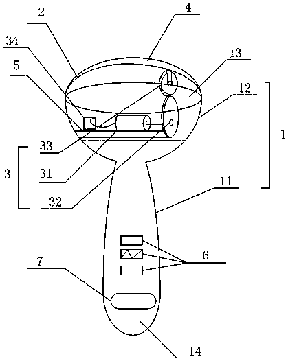 Edema removing beauty instrument