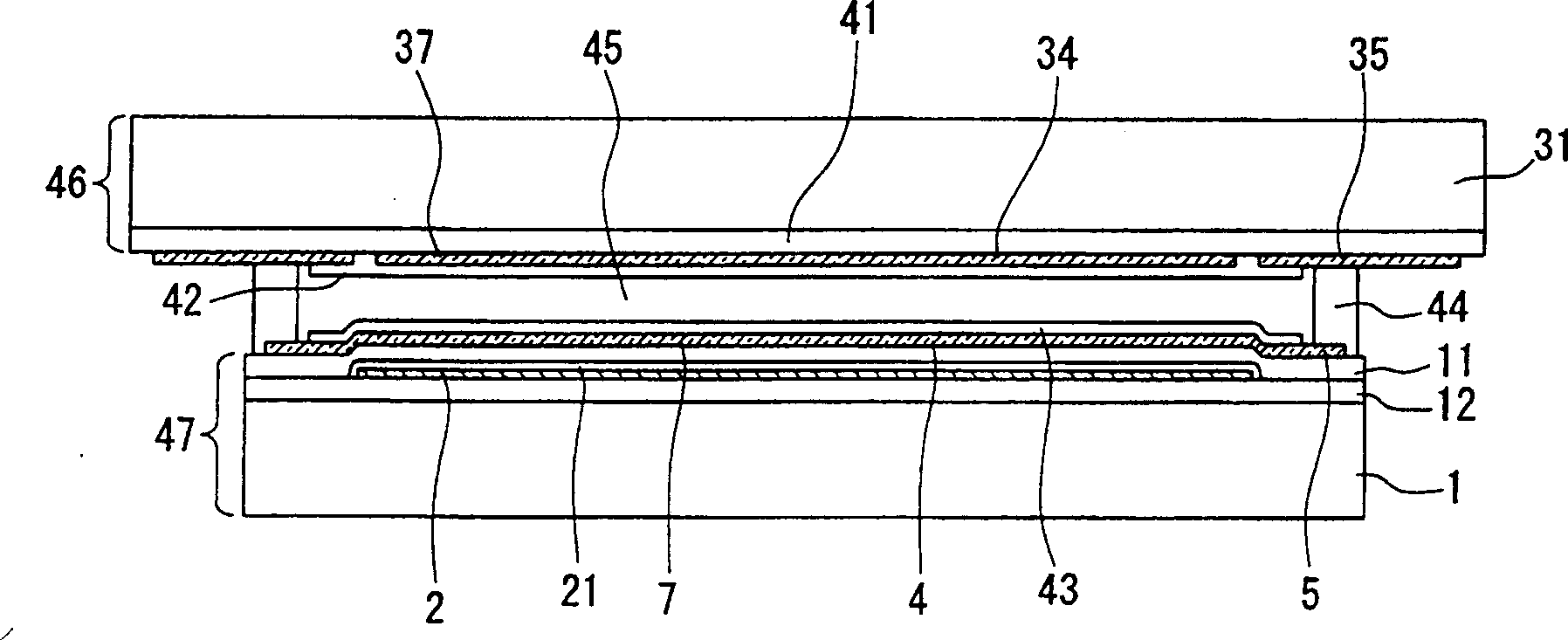 Matrix, Liquid crystal display device and electronic instrument