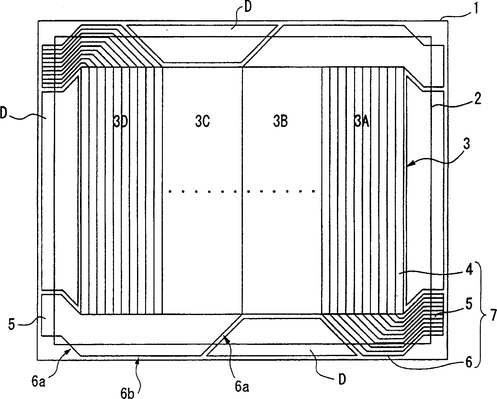 Matrix, Liquid crystal display device and electronic instrument