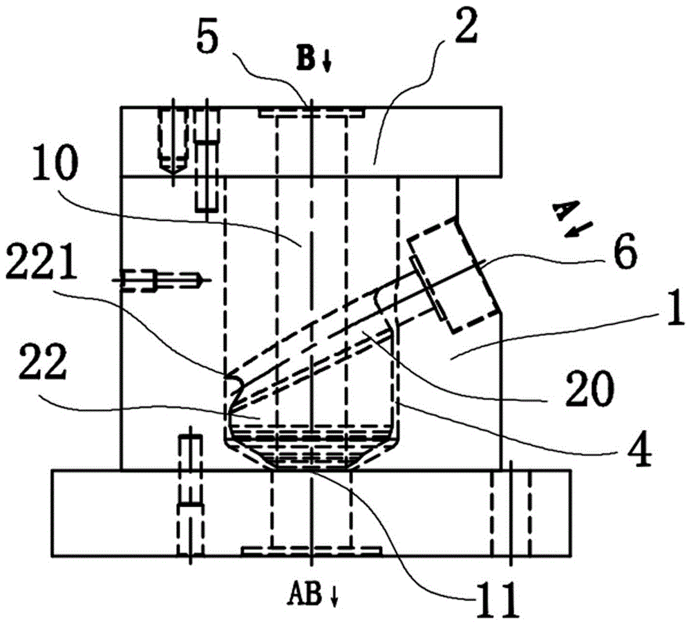 Distributor with circular outlet