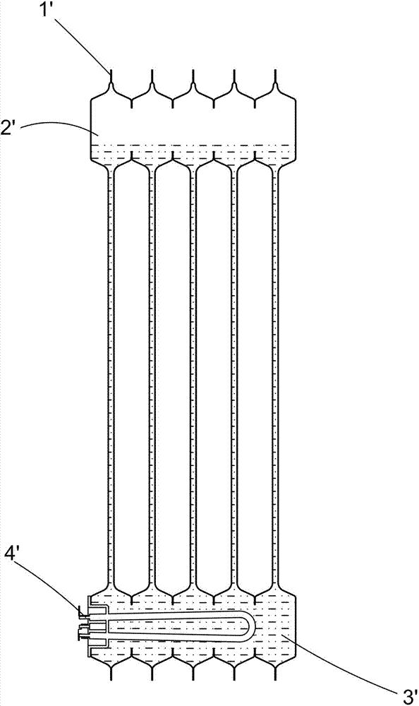 Electrical oil heater with high thermal efficiency