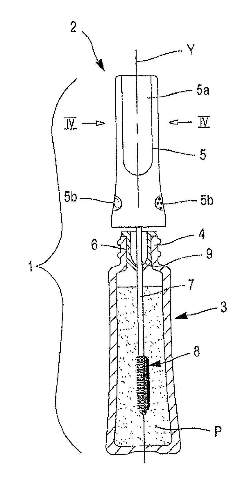 Applicator for applying a composition to keratinous materials
