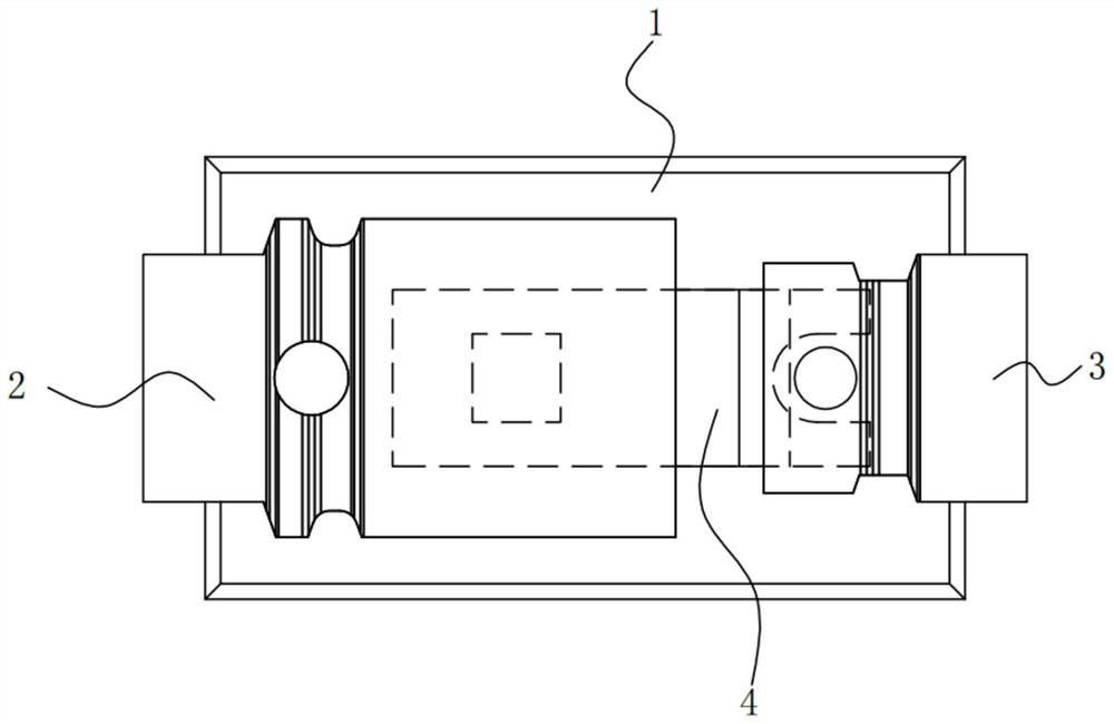 Diode packaging structure and packaging process thereof