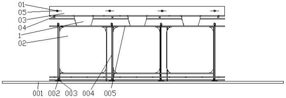 Inflation mandrel supporting structure convenient to disassemble and assemble