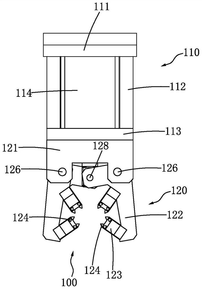 Ejection product taking-out device