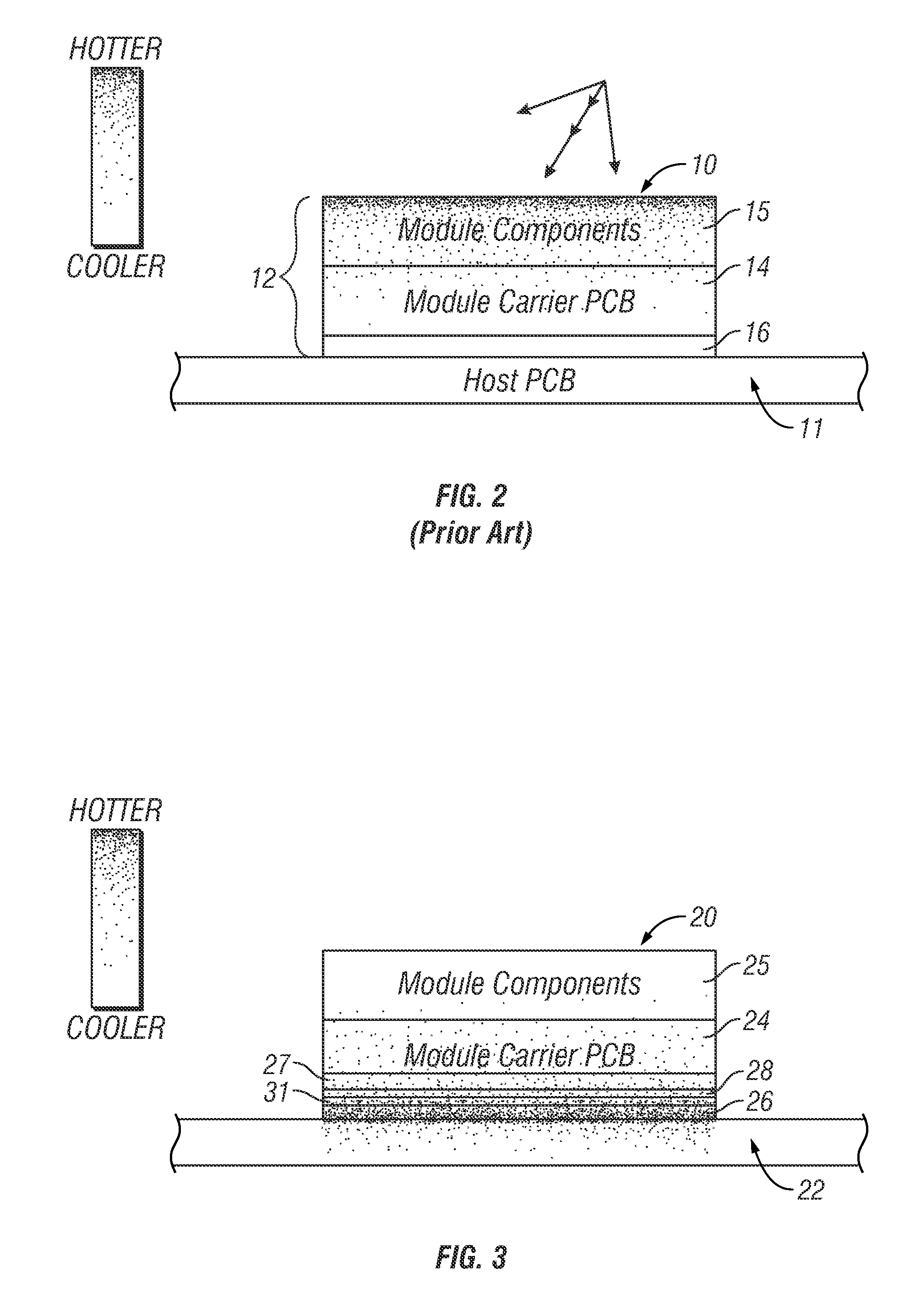 Integral heater assembly and method for carrier or host board of electronic package assembly