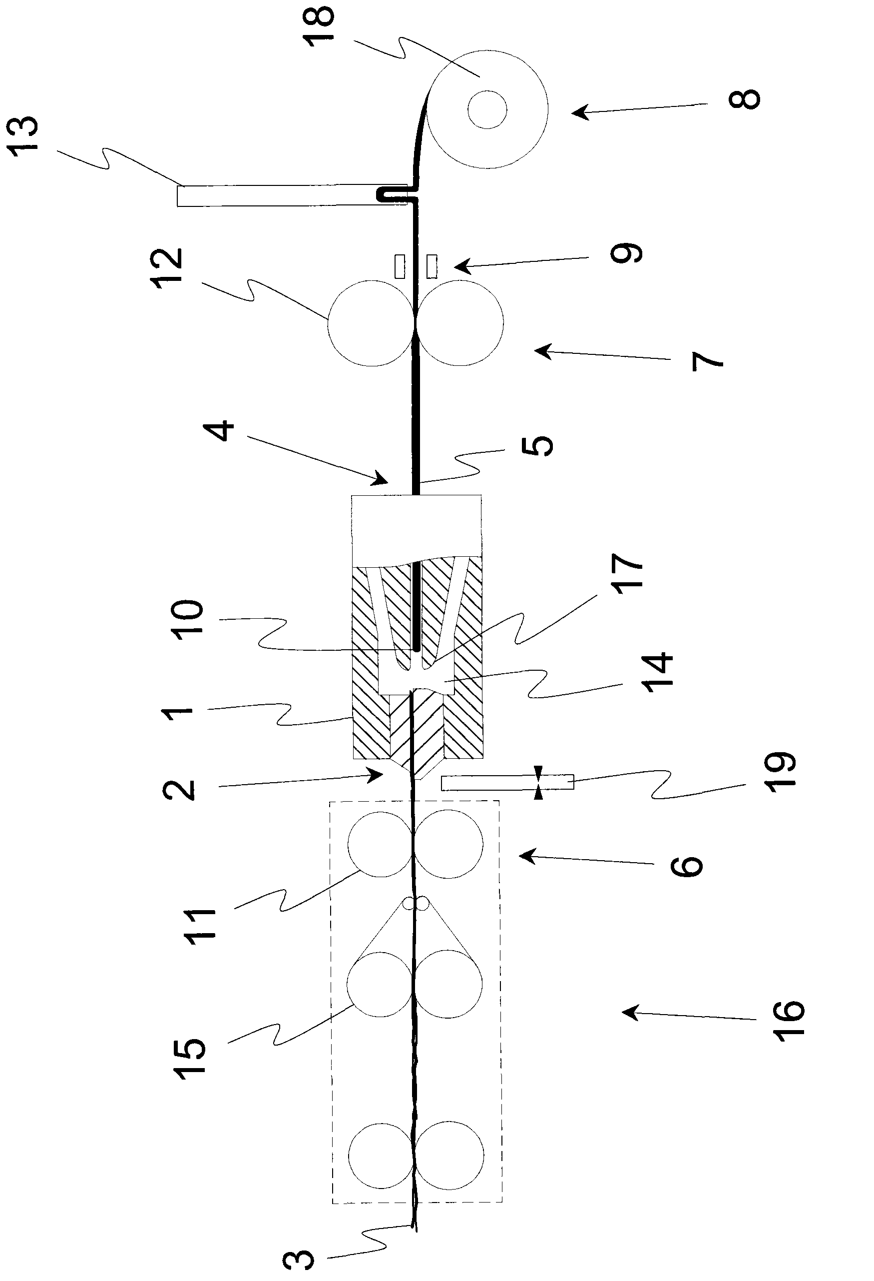 Spinning machine and method for interrupting the production of thread on a spinning machine