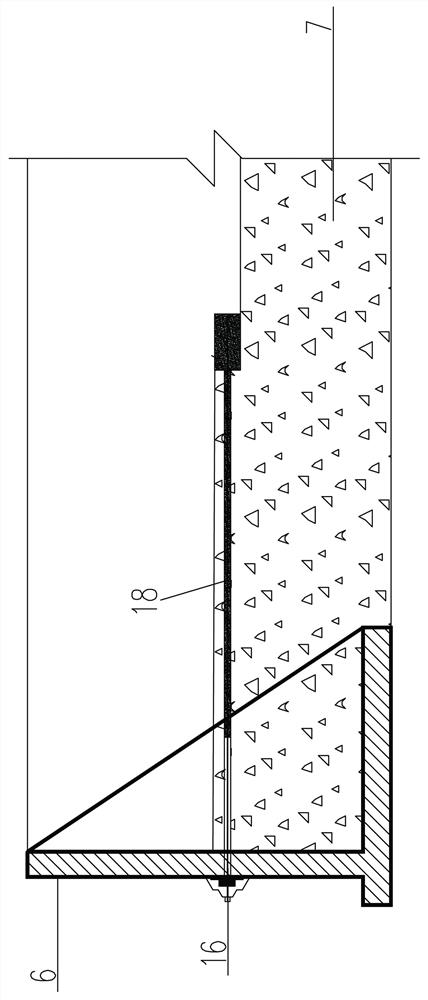 Embedded anchoring-buttress type combined retaining wall structure and construction method