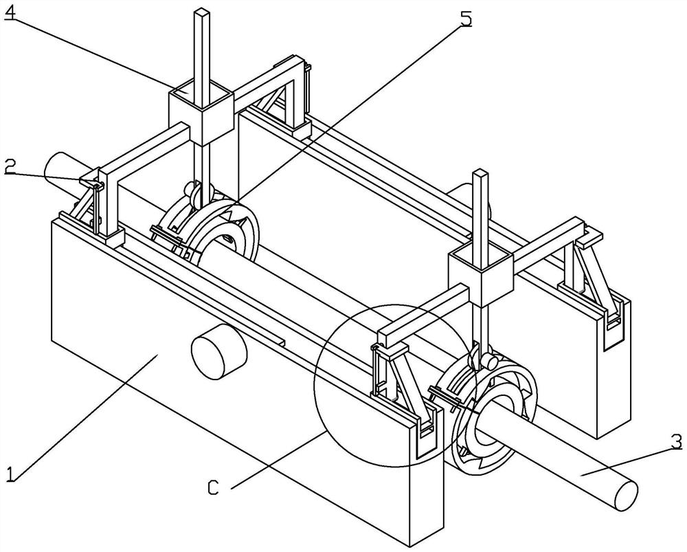 A clamping device for cable repair and its use method