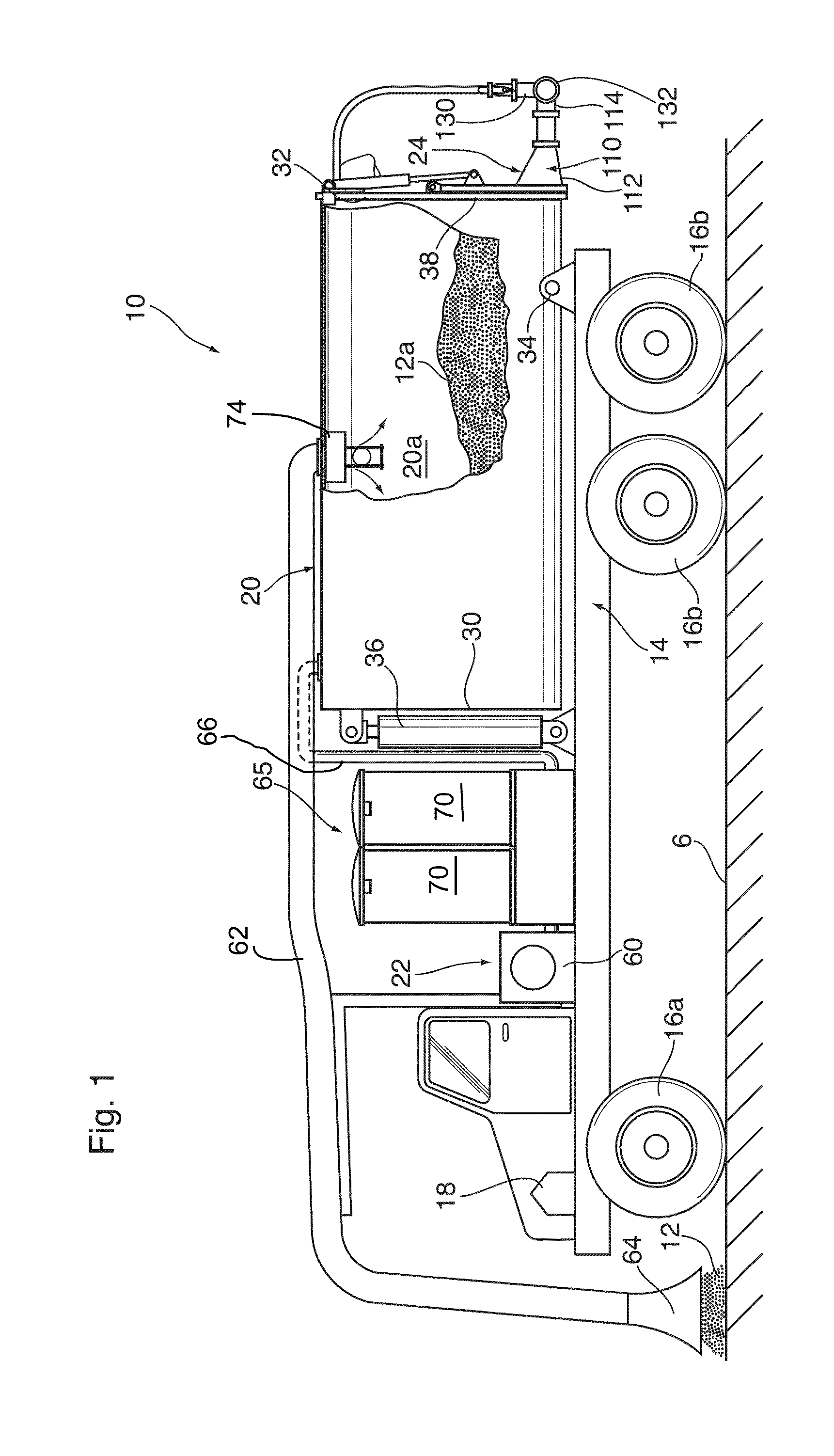 Vacuum Truck With Pneumatic Transfer System