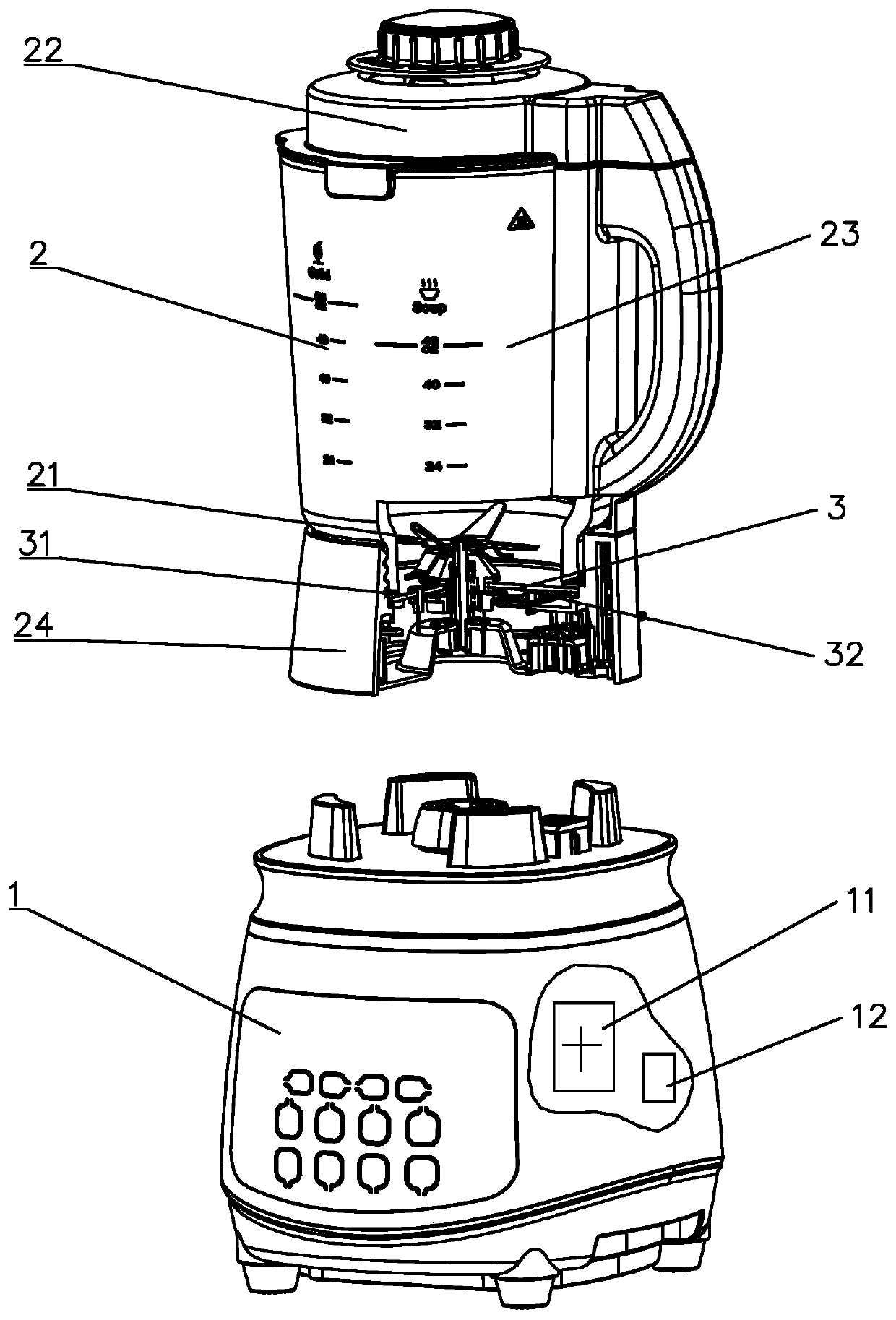 Method for quickly making hot beverage by food processor