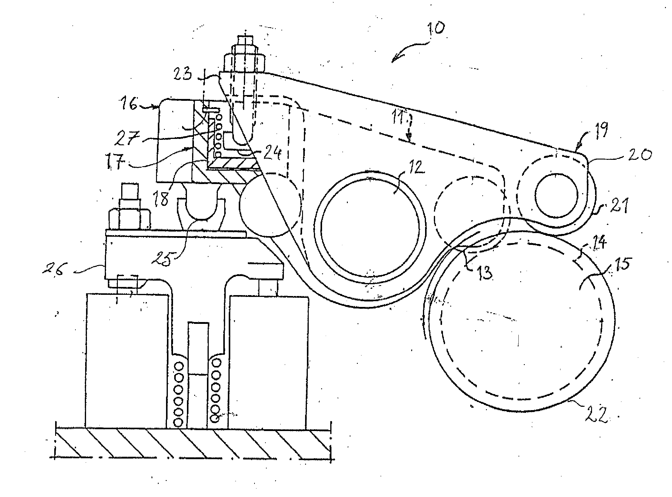 Exhaust valve mechanism for an internal combustion engine