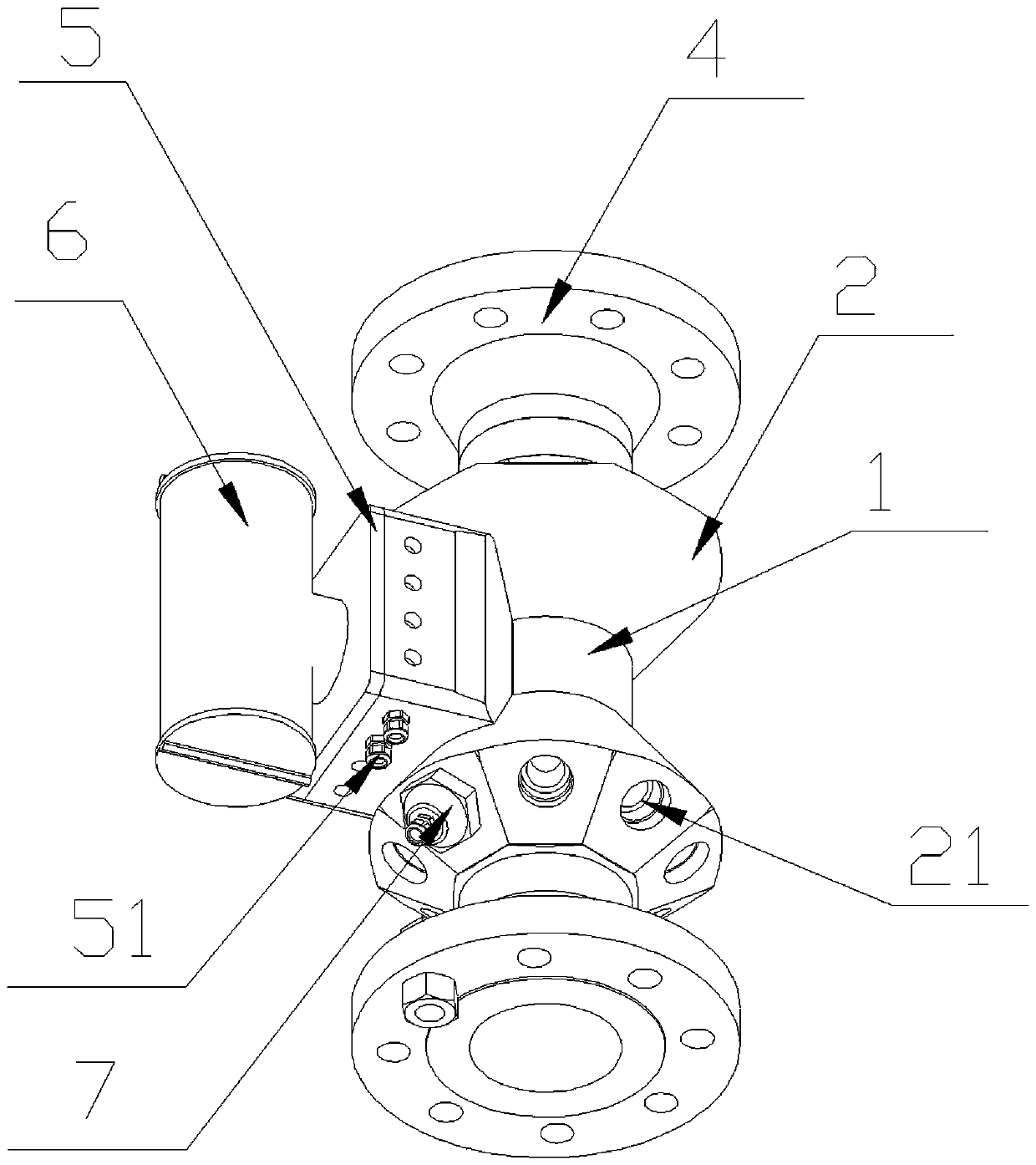 Eight-channel ultrasonic flowmeter sensor