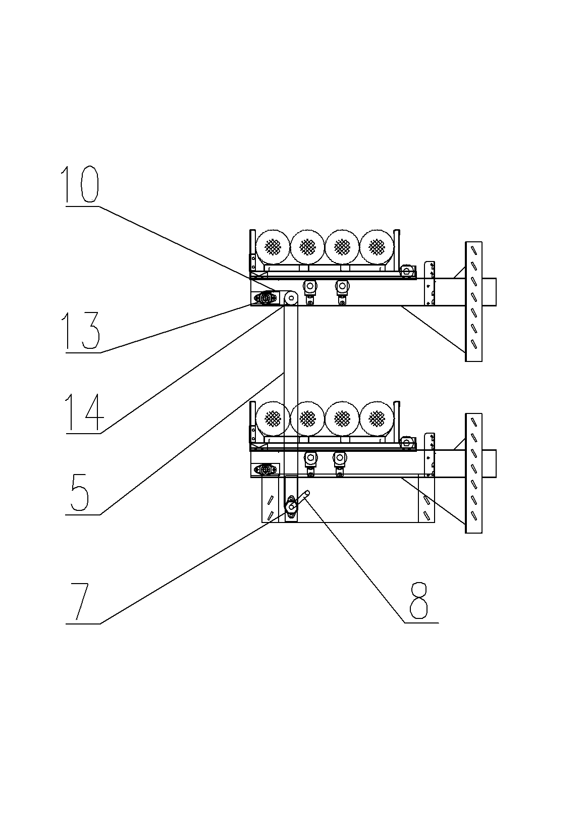 Retractable cantilever goods shelf