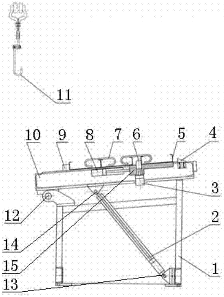 Automatic loading or unloading device for profile steel hanging system