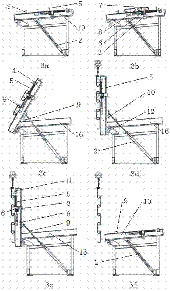 Automatic loading or unloading device for profile steel hanging system