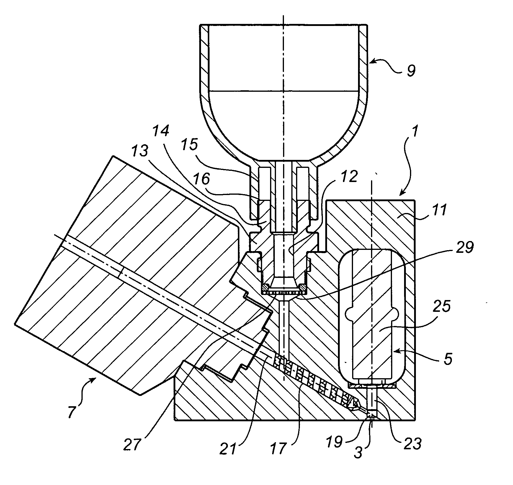 Device for jetting droplets of a particle filled viscous medium
