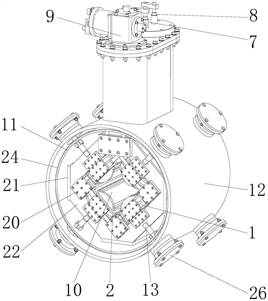 A high-temperature superconducting quadrupole magnet structure suitable for particle medical delivery technology