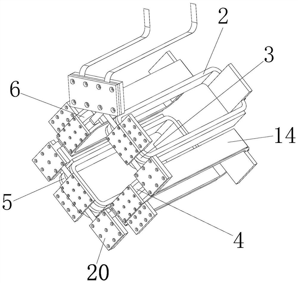 A high-temperature superconducting quadrupole magnet structure suitable for particle medical delivery technology