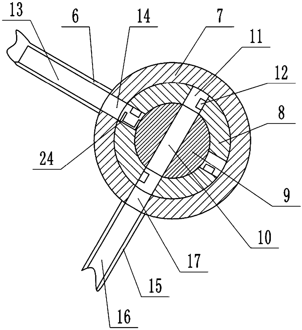 Machining device for fittings