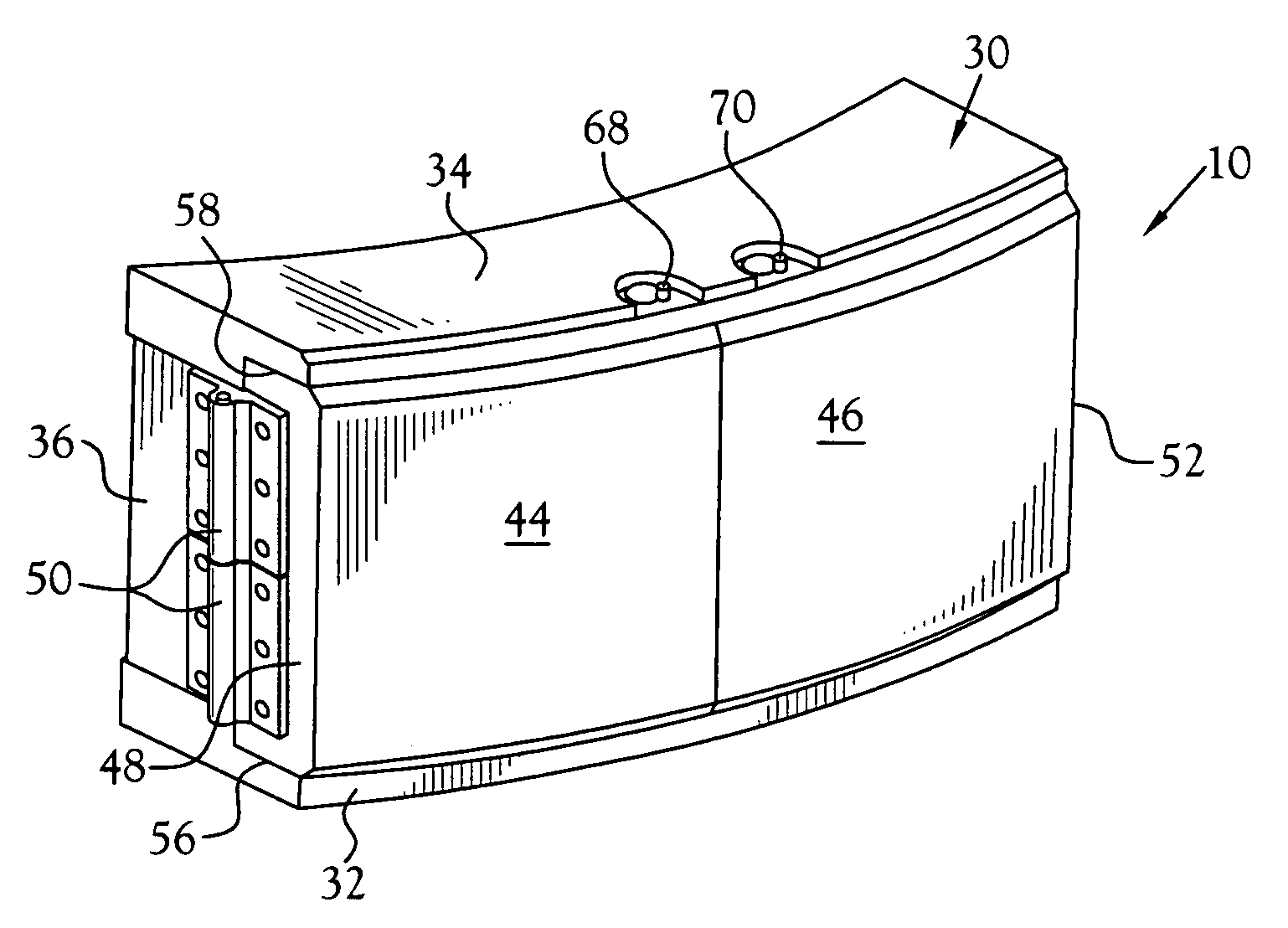Closure for shielding the targeting assembly of a particle accelerator