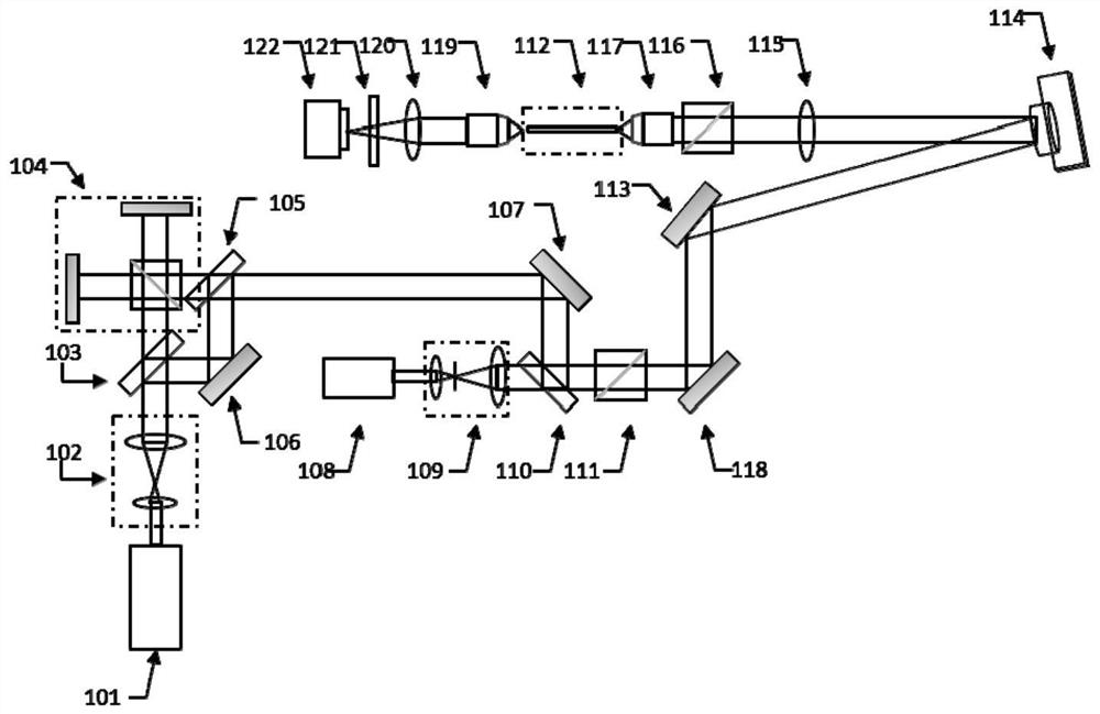 Transmission electron microscope system and method for realizing optical focusing and continuous scanning