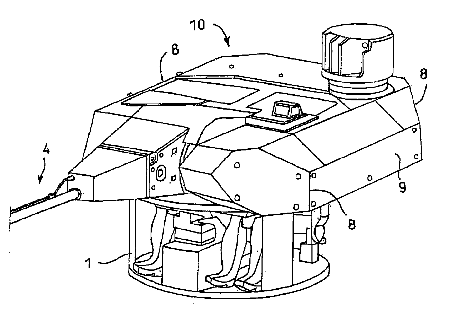 Modular, adaptable ballistic protective construction in particular for a weapons turret