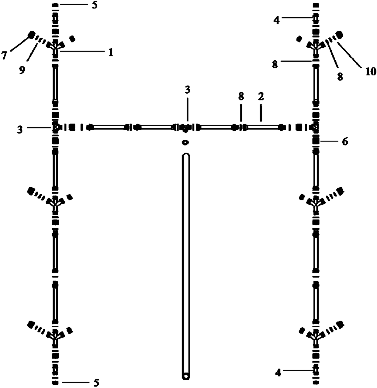 H-shaped composite nozzle