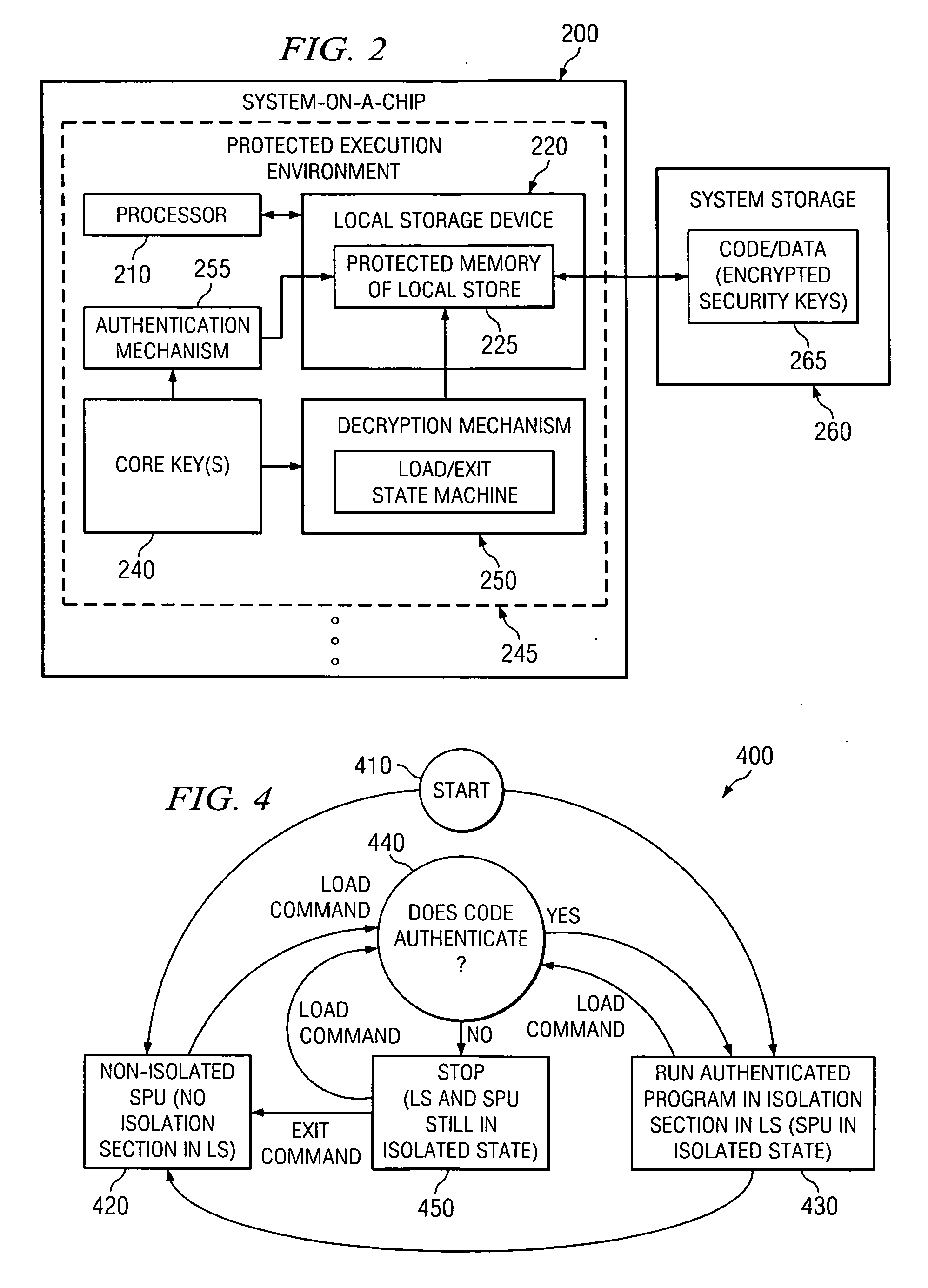 Apparatus and method for providing sealed storage in a data processing device
