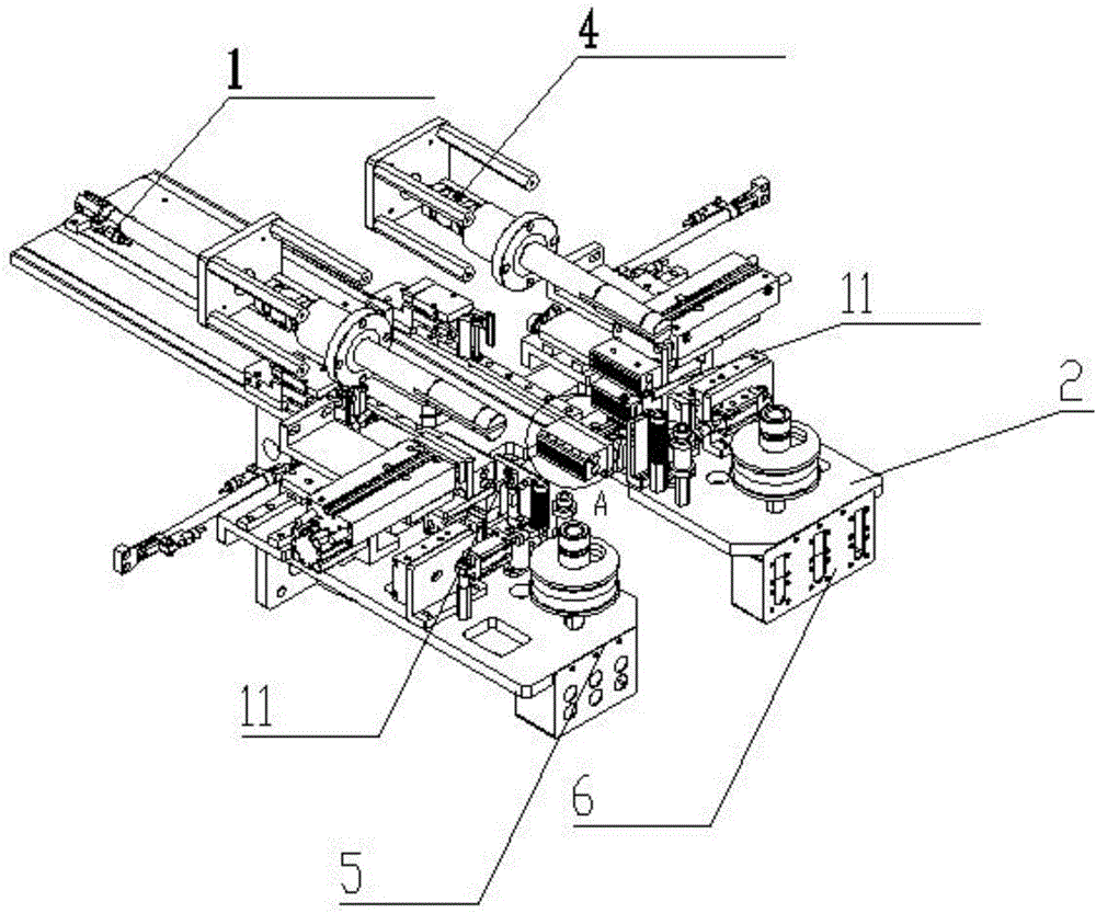 Automatic adhesive tape preparing mechanism for winding machine