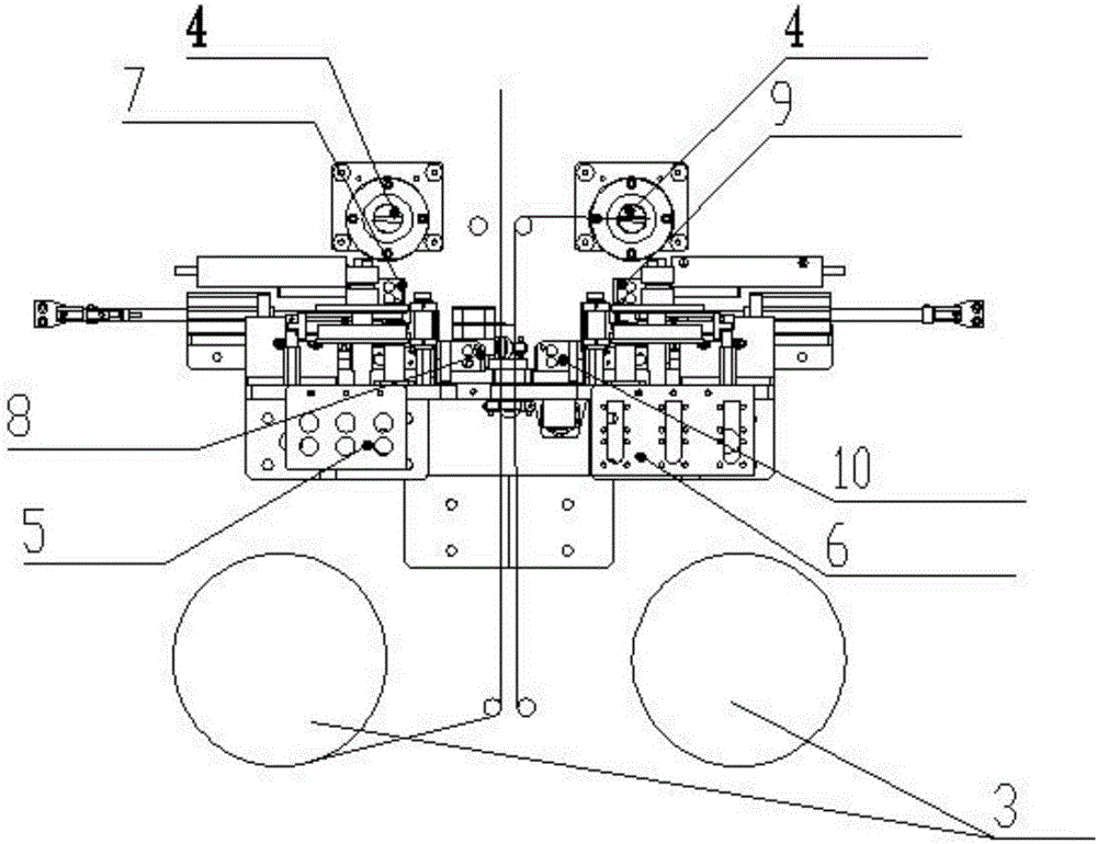 Automatic adhesive tape preparing mechanism for winding machine