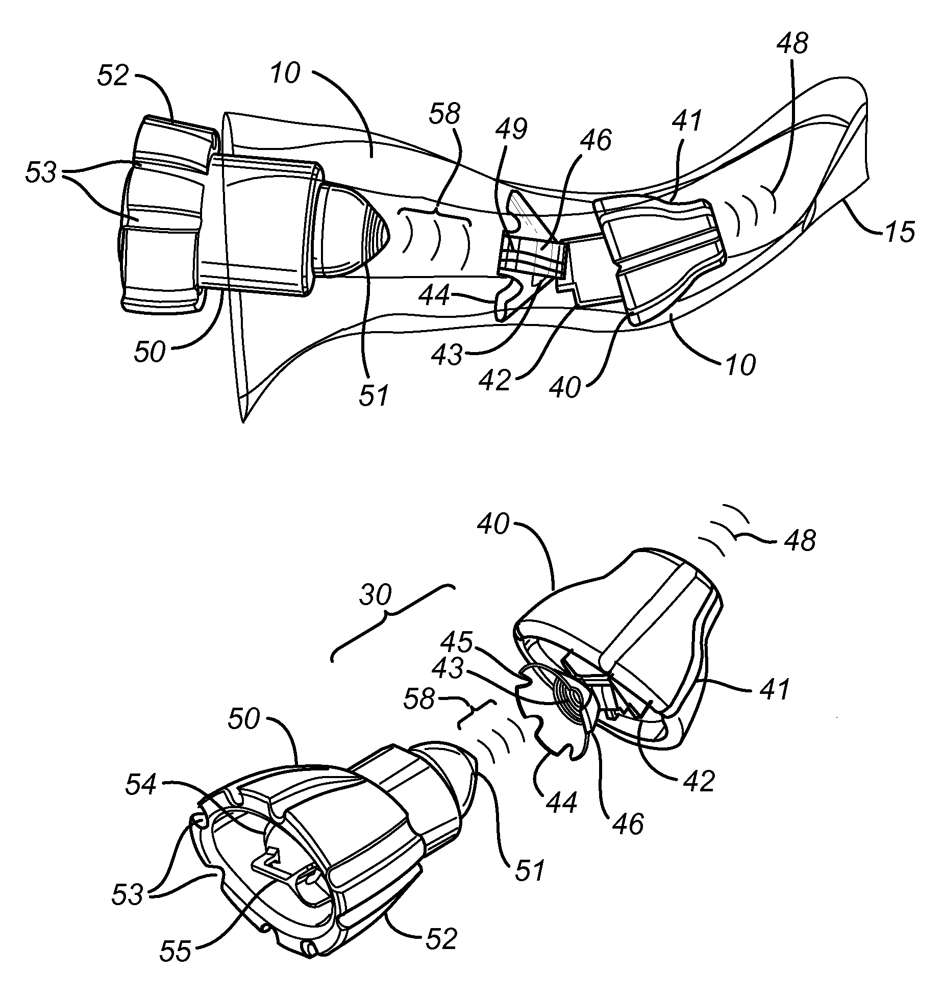 Hearing device with semipermanent canal receiver module