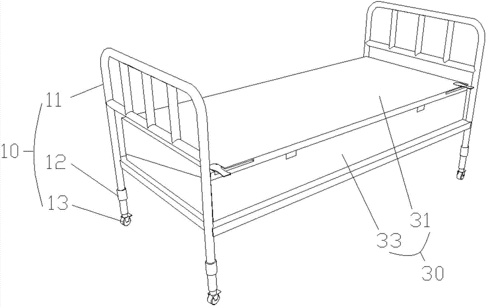 Medical bed structure