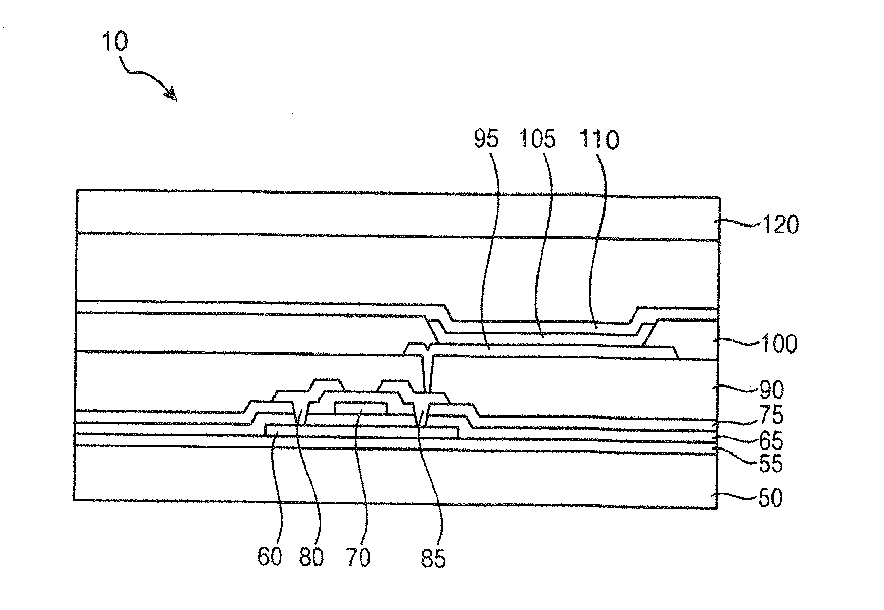 Touch panels and display devices having touch panels