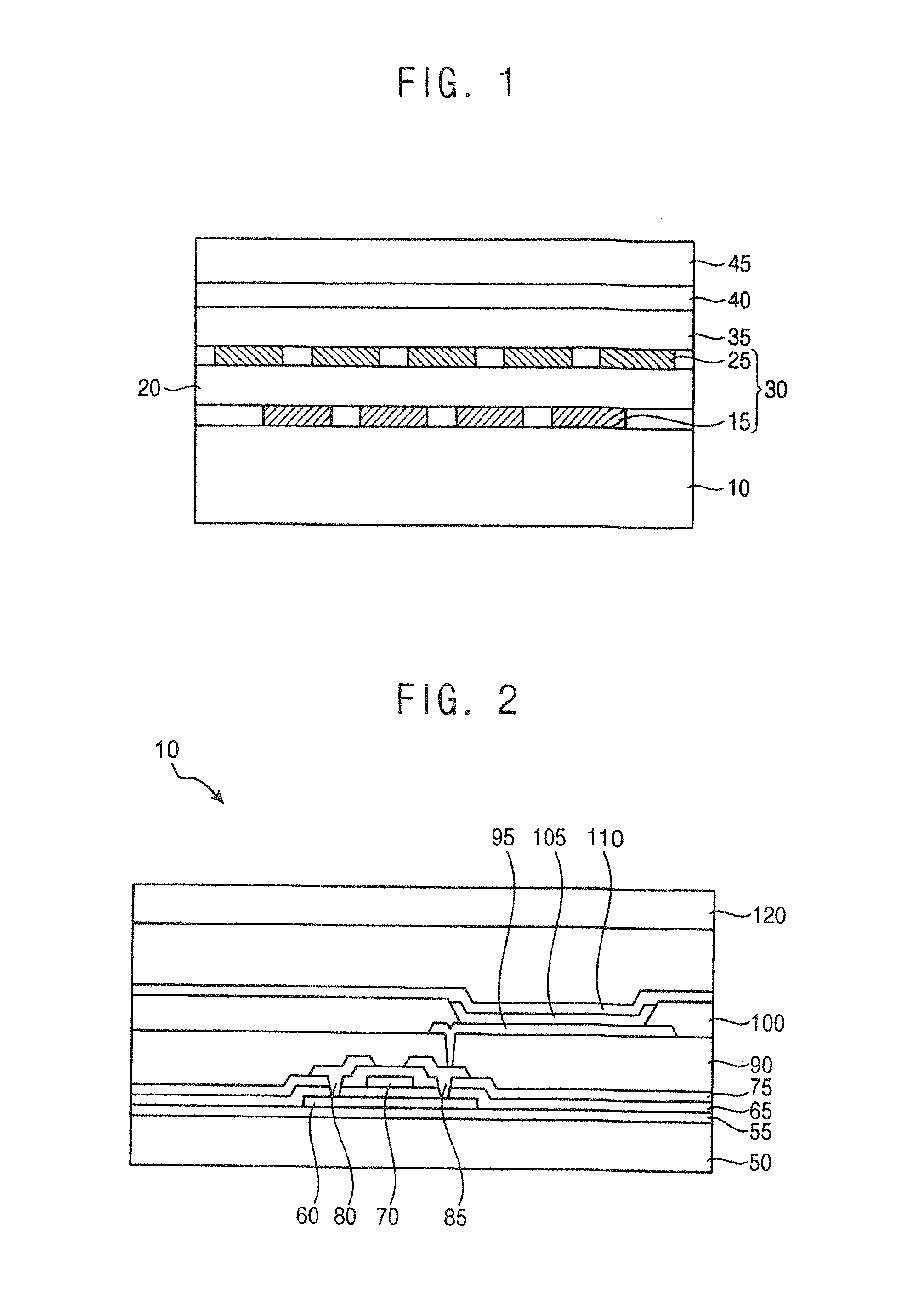 Touch panels and display devices having touch panels