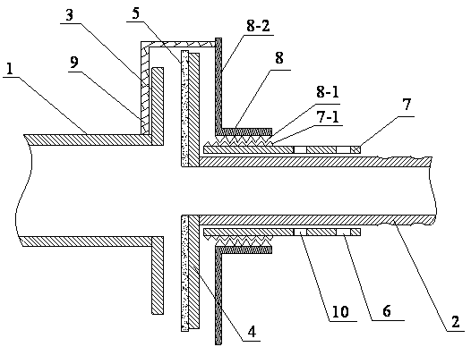 Flange plate rapid-connecting device and operation method thereof