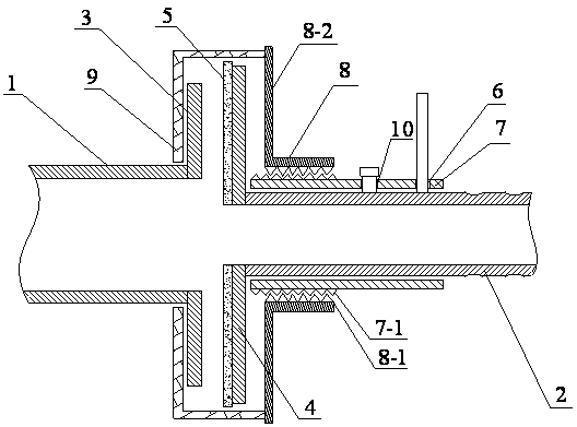 Flange plate rapid-connecting device and operation method thereof