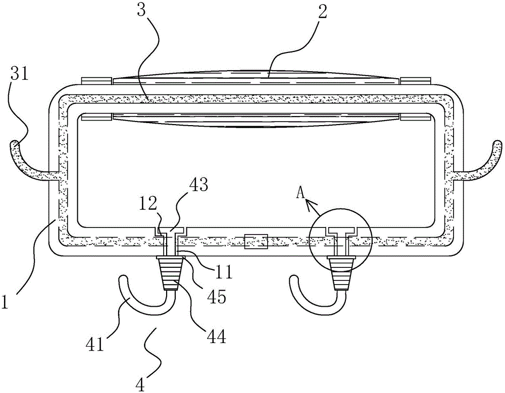 Manufacturing process of side-hanging plastic bag portable device with adjustable hook direction