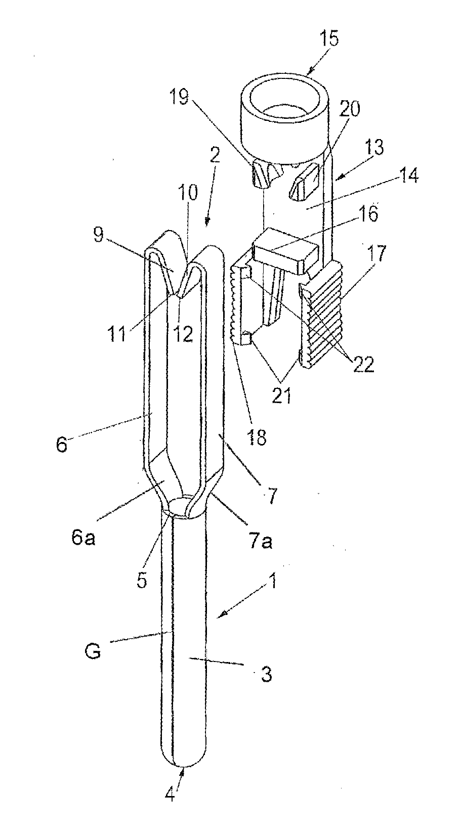 Pin or socket contact with resilient clip
