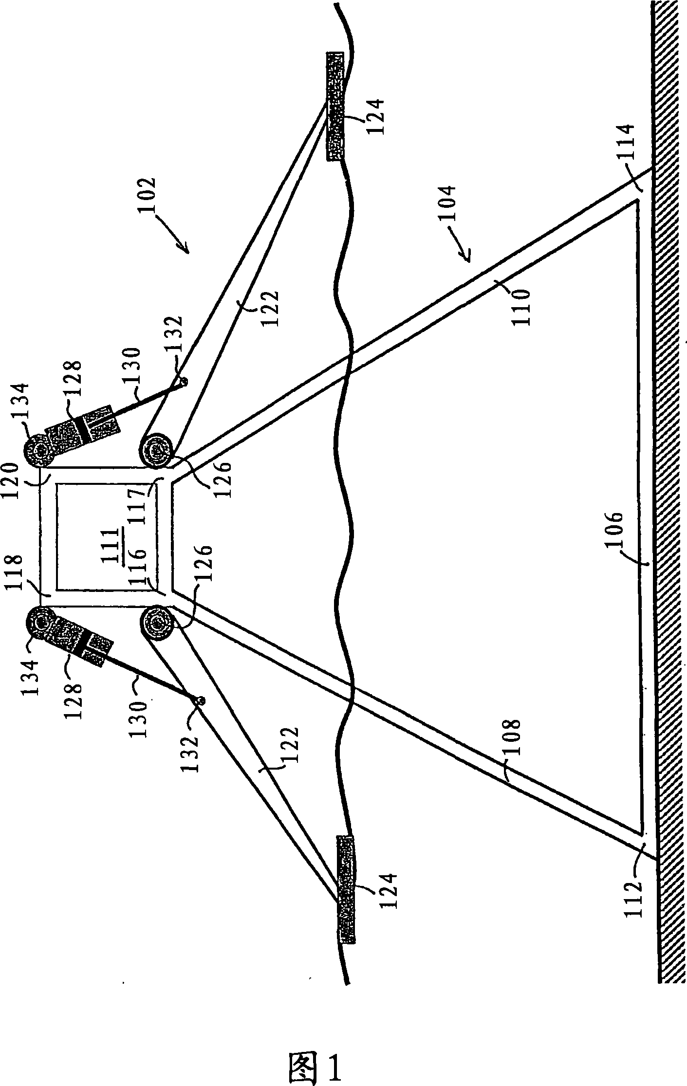 An installation comprising a wave power apparatus and a support structure therefor