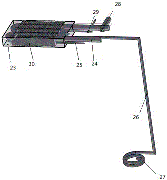 A phase-change heat storage system for residual heat from a ignition stove