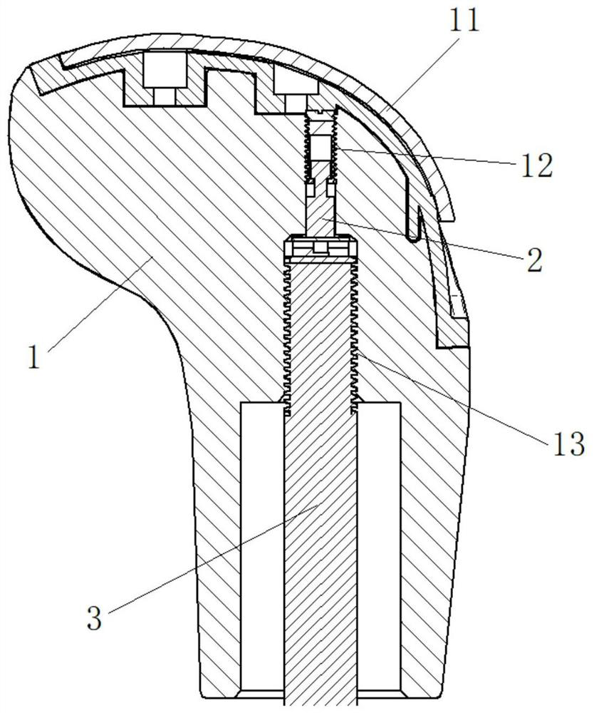 A gear handle with positioning and anti-loosening function