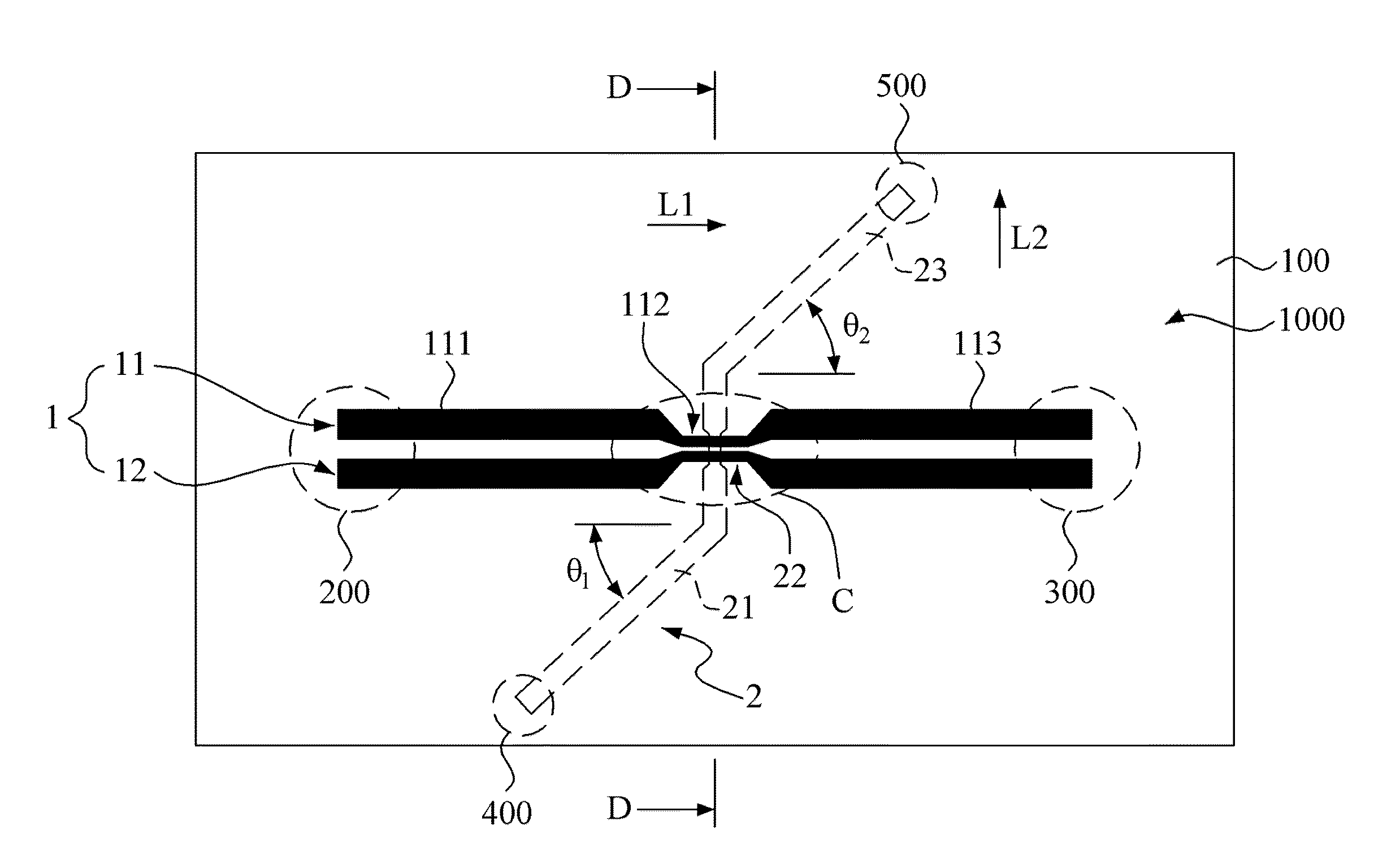 Transmission line structure