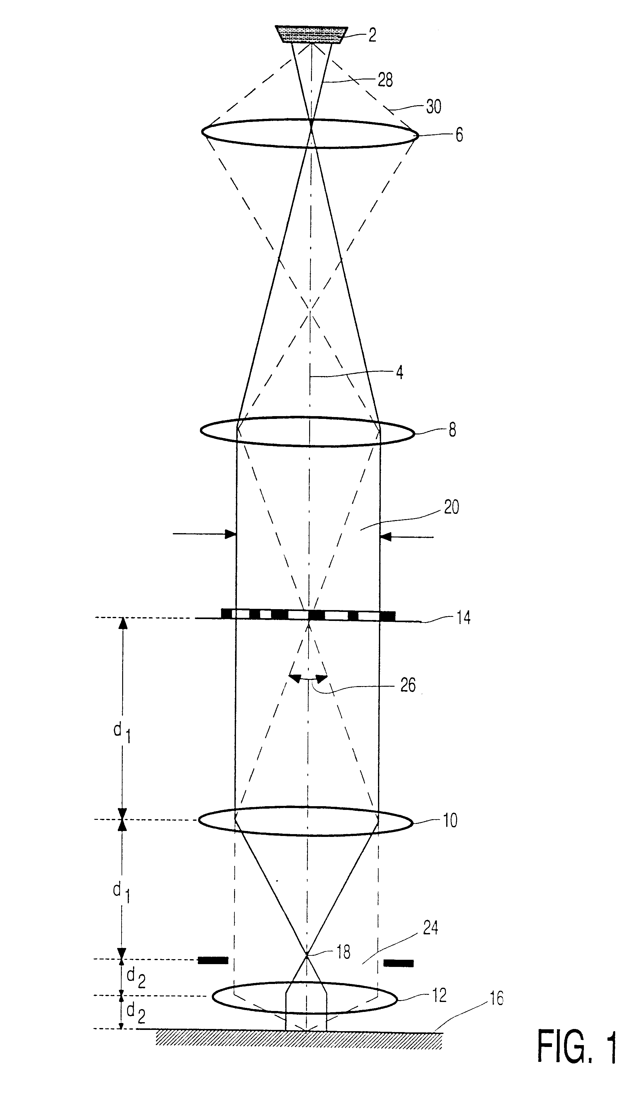 Method of forming a quadrupole device for projection lithography by means of charged particles