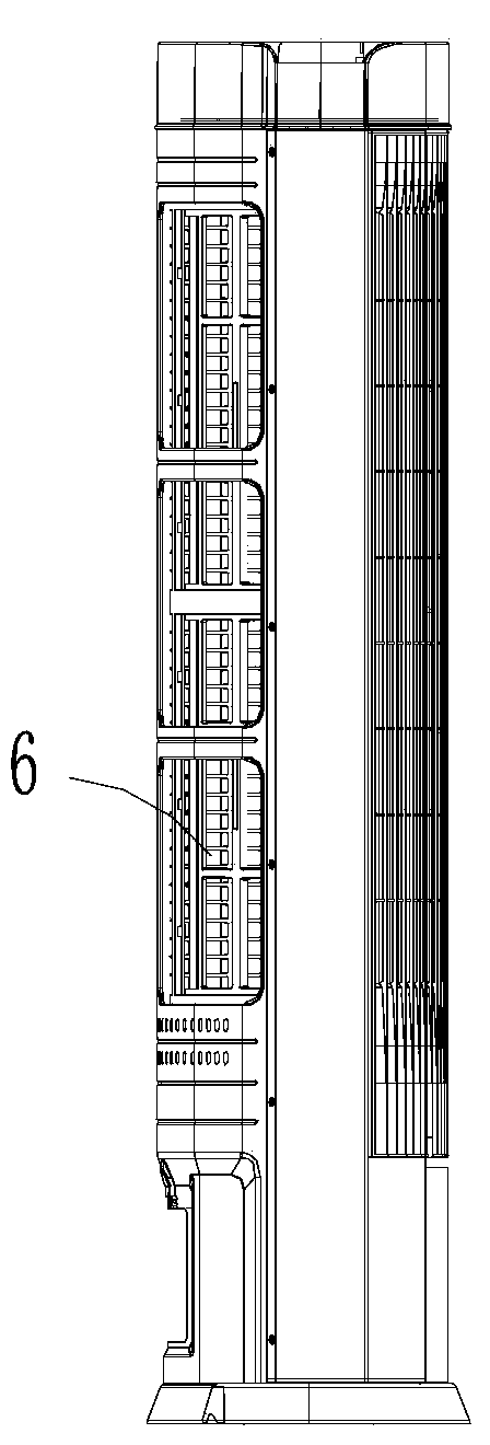 Displaying device and air conditioner