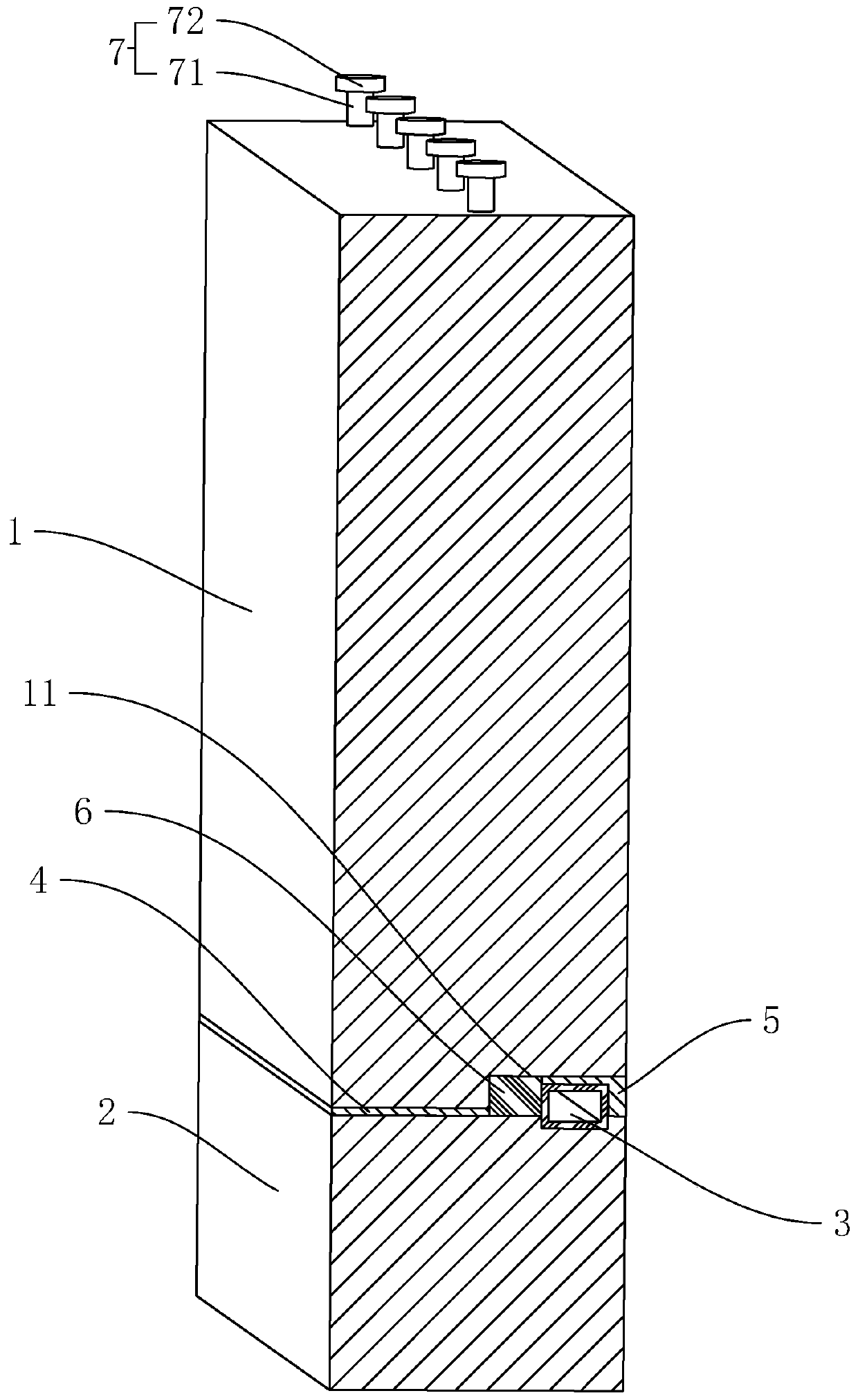 External wall assembling structure of fabricated building and construction method of external wall assembling structure