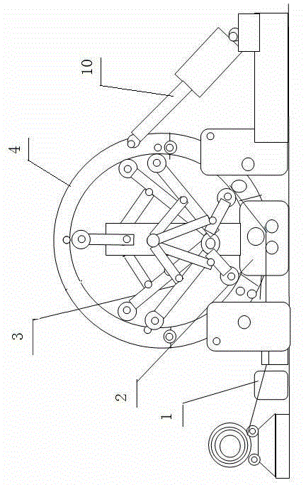 Automatic winding and forming device of tank and forming method