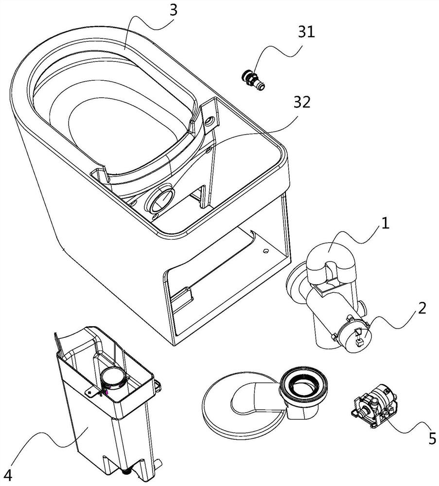 Closestool and blowdown device thereof