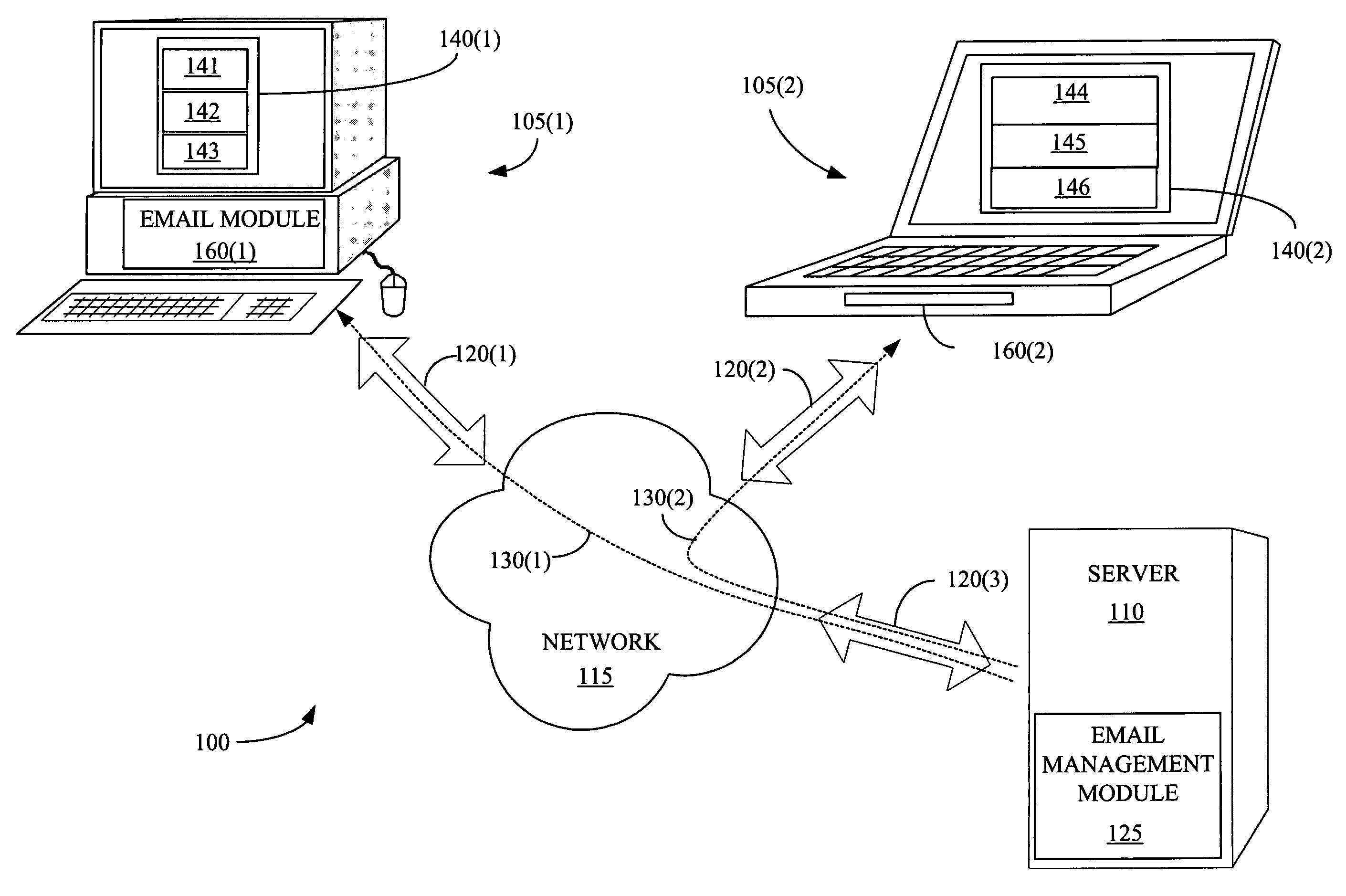 Providing a portion of an electronic mail message based upon a transfer rate, a message size, and a file format